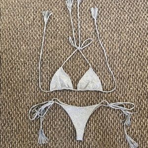 Two piece mafia bikini gray bikini